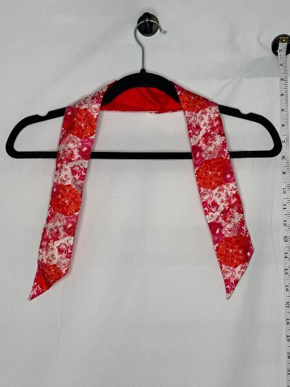 Coach Floral Print Silk Skinny Scarf twilly One Size Designer Floral